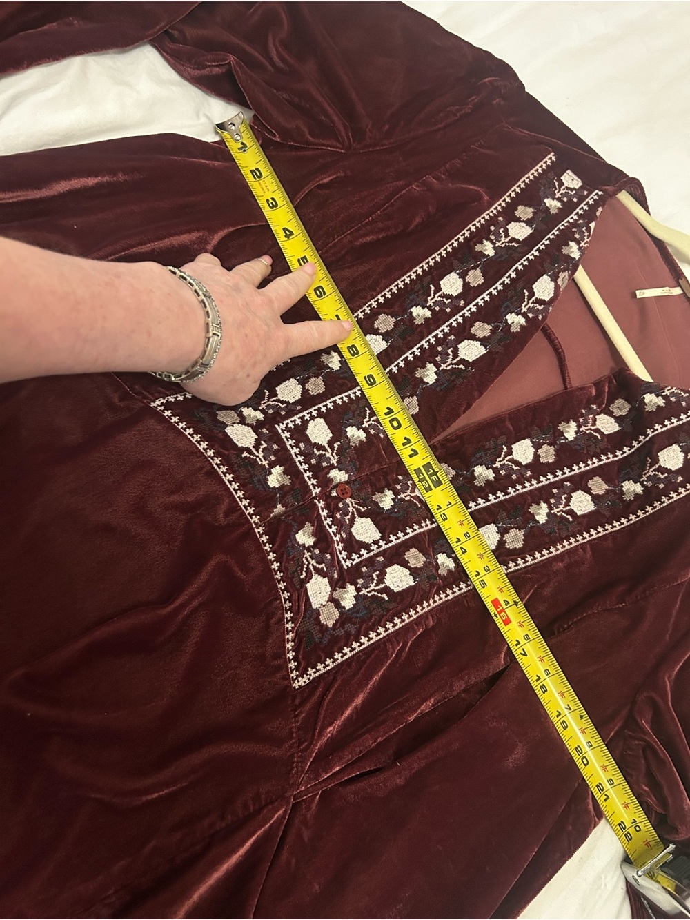 Free people always and forever velvet mini dress XL - Picture 7 of 11